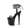 Pleaser - FLAMINGO870 Sandaal met enkelband, Paaldans schoenen - Zwart Product image